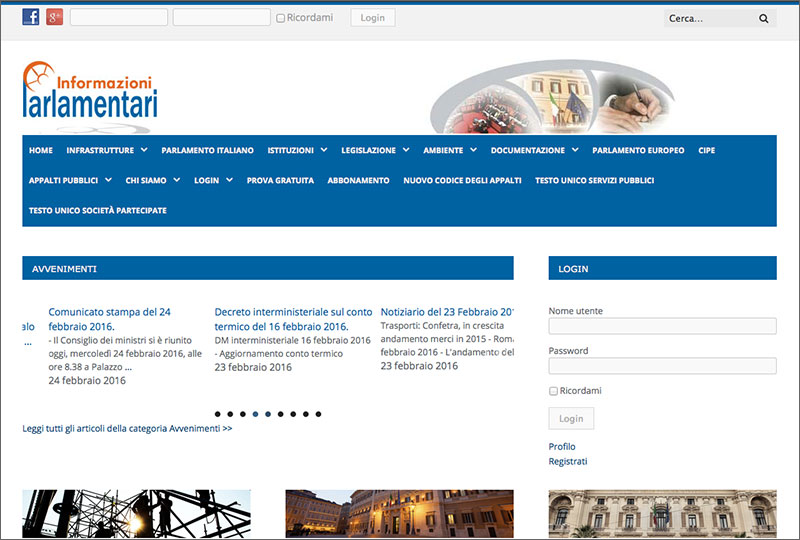 Informazioni Parlamentari